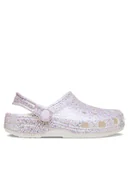 Buty dla dziewczynek - Crocs Klapki Classic Fantasy Glitter Clog K 212561 Biały - miniaturka - grafika 1