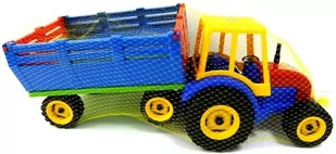 Zabawka traktor z dużą przyczepą dla chłopców 6097 - Samochody i pojazdy dla dzieci - miniaturka - grafika 1