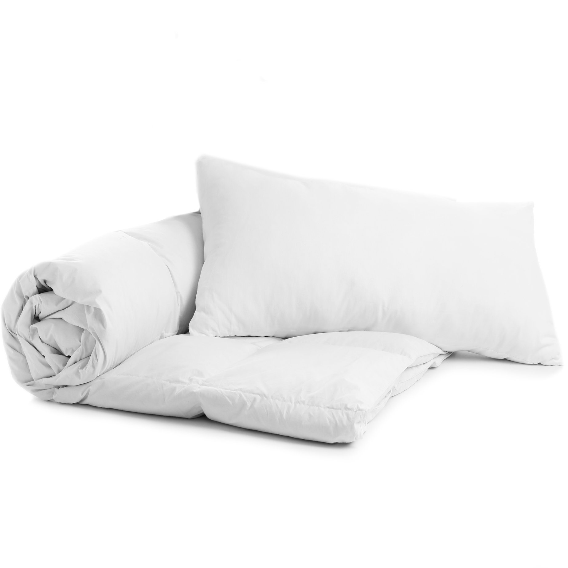 Zimowa poszwa na kołdrę 140 x 200 cm - poszwa na kołdrę koc do spania ciepła kołdra biały zestaw: biała poszwa na kołdrę z poduszką 40X80