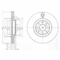 Tarcze hamulcowe - Tarcza hamulcowa DELPHI BG3699 - miniaturka - grafika 1
