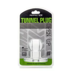 Perfect Fit US) Korek Anlany Ass Tunnel Plug Rozm XL Przeźroczysty - Korki analne - miniaturka - grafika 2