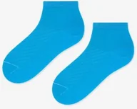 Skarpetki damskie - Skarpetki damskie włoskie o niskim kroju niebieskie Kolory Mody Amal - miniaturka - grafika 1