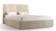 Łóżka - Beżowe tapicerowane łóżko pikowane 4 rozmiary - Arviano - miniaturka - grafika 1