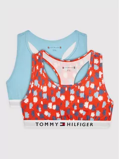 Biustonosze dla dziewczynek - Tommy Hilfiger Komplet 2 biustonoszy Bralette Print UG0UG00368 Kolorowy - grafika 1