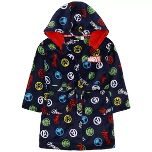 Granatowy, miękki szlafrok z kapturem Avengers 18-24m 92 cm - Moda i Uroda OUTLET - miniaturka - grafika 1