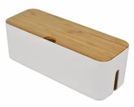 Kable - AG381E ORGANIZER NA KABLE LISTWY BIAŁY AG381E - miniaturka - grafika 1