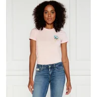 Koszulki i topy damskie - GUESS T-shirt | Regular Fit - miniaturka - grafika 1
