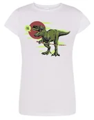 Koszulki i topy damskie - T-Shirt kolorowy nadruk DINOZAUR Rozm.XXL - miniaturka - grafika 1