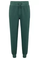 Spodenki męskie - BOSS Męskie spodnie do biegania Sefadelong Relaxed-Fit z bawełny ze strukturą French Terry, Open Green, M - miniaturka - grafika 1