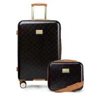 Walizki - PUCCINI Zestaw Komplet WALIZEK Podróżnych Średnia + Kuferek ABS Twarde 2w1 - miniaturka - grafika 1