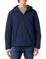 Kurtki męskie - United Colors of Benetton Męska kurtka 27fgun014, ciemnoniebieska 252, XXXL, Ciemnoniebieski 252, 3XL - miniaturka - grafika 1