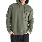 Bluzy męskie - Bluza Alpha Industries Taped Pocket Hoody 138332142 - zielona - miniaturka - grafika 1