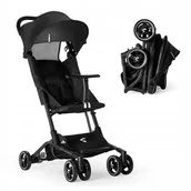 Wózki dziecięce - WÓZEK SPACEROWY Kidnort Do 22KG AKCESORIA SPACERÓWKA PODRĘCZNY Snöpetrel Czarny - miniaturka - grafika 1