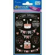 Zabawki kreatywne - Avery Zweckform Naklejki Z-DESIGN papierowe-happy birthday 18szt. /57079/ ZW925 - miniaturka - grafika 1