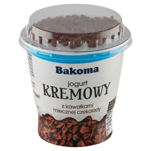 Bakoma Jogurt kremowy z kawałkami mlecznej czekolady 127 g - Kefiry, jogurty, maślanki - miniaturka - grafika 1