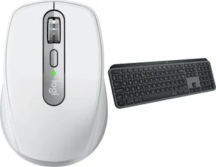 Logitech MX Anywhere 3S Pale Grey 910-006930 + MX Keys S Bezprzewodowa Graphite US 920-011587 - Myszki - miniaturka - grafika 1