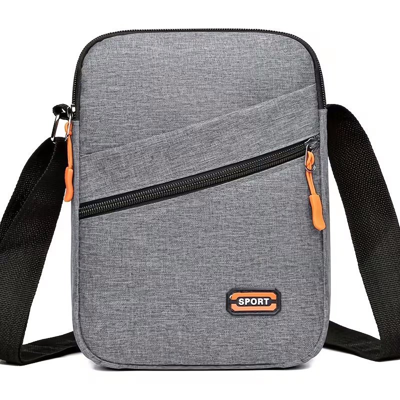 Męska Sportowa Torba na Ramię Szara