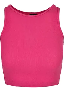 Urban Classics Women's Ladies Cropped Rib Top T-Shirt, jasnofioletowy, 5XL - Koszulki i topy damskie - miniaturka - grafika 1