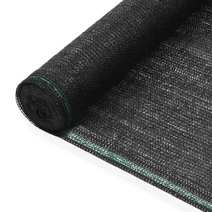 VidaXL Siatka ochronna do kortu tenisowego HDPE 1,8x50 m czarna - Tenis ziemny - miniaturka - grafika 1