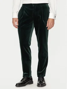 Hugo Spodnie materiałowe Getlin242E1X 50524910 Zielony Slim Fit - Spodnie męskie - miniaturka - grafika 1