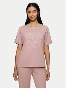 Triumph Koszulka piżamowa Mix & Match 10218281 Różowy Relaxed Fit - Piżamy damskie - miniaturka - grafika 1
