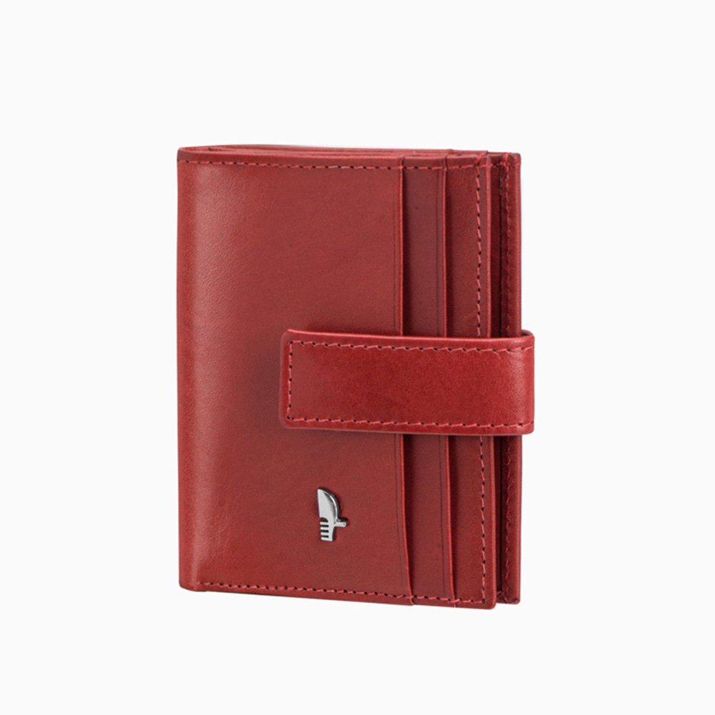 Etui Skórzane Na Karty Dokumenty Wizytówki Dowód Czerwone PUCCINI CR90442-3