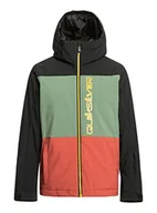 Kurtki narciarskie - Quiksilver Zamek błyskawiczny dla chłopców czarny S/10 - miniaturka - grafika 1