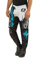 Odzież motocyklowa - O'NEAL | Spodnie motocrossowe | MX Enduro | wyjątkowa swoboda ruchów, pełna podszewka, gumowa wyściółka dla dodatkowej ochrony | Spodnie Element Villain | Dorośli | Białe | Rozmiar 38 - miniaturka - grafika 1