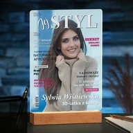 Ramki na zdjęcia - Lampka ramka XL z wydrukiem Jej Styl na szkle akrylowym i - miniaturka - grafika 1