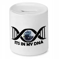 Skarbonki - DLA TIROWCA KIEROWCY SKARBONKA ITS IN MY DNA z Nadrukiem ze Zdjęciem + Opakowanie na prezent (wzór 01) - miniaturka - grafika 1