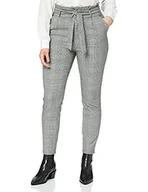 Spodnie damskie - VERO MODA Vmeva Hr Loose Paperbag Check Pant Noos spodnie damskie - miniaturka - grafika 1