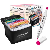 Promarkery z etui markery dwustronne 80szt Rawmark - Przybory szkolne - miniaturka - grafika 1