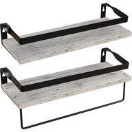 Półki do salonu - STILISTA Zestaw 2 półek ściennych Volato Duo, 40 cm, biały - miniaturka - grafika 1