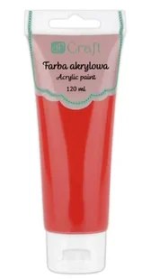 Farba akrylowa czerwona 120ml - Dalprint - Przybory szkolne - miniaturka - grafika 1