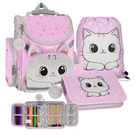 Zestawy szkolne - ZESTAW SZKOLNY 3-ELEMENTÓW KITTY CAT KOTEK PLUSZOWY STARPAK - miniaturka - grafika 1