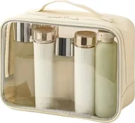 Kosmetyczki, organizery i kuferki - eCarla Kosmetyczka organizer na kosmetyki kremowa 26x20x11cm KS105WZ3 - miniaturka - grafika 1