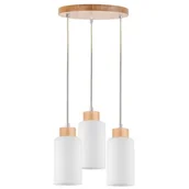 Lampy sufitowe - Spotlight Wisząca LAMPA loftowa BOSCO 1720560 szklana OPRAWA skandynawski ZWIS okrągłe tuby kaskada brzoza biała - miniaturka - grafika 1