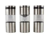 Młynki do soli i pieprzu - Kamille Młynek Zestaw do przypraw 3 szt. na MAGNES 7027 - miniaturka - grafika 1