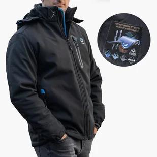 Kurtka Męska Ocieplana Softshell Pianka Czarna XL - Kurtki męskie - miniaturka - grafika 1