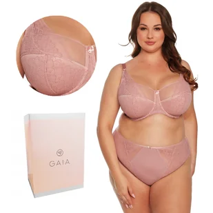 Biustonosz z koronką Semi-Soft Clea MAXI 1235 półusztywniany różowy 70L - Biustonosze Biustonosz z koronką Semi-Soft Clea MAXI 1235 półusztywniany różowy 70L - Biustonosze - miniaturka - grafika 1