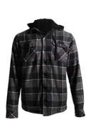 Koszule męskie - Koszula Flanelowa 509 Groomer Czarny/SzaryM - miniaturka - grafika 1