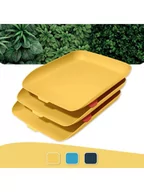 Półki na dokumenty - Leitz Letter Tray Set Cosy 3pcs Yellow - miniaturka - grafika 1