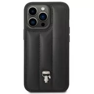 Etui i futerały do telefonów - Etui Karl Lagerfeld Quilted Puffy Ikonik Logo na Apple iPhone 14 Pro Max (KLHCP14XPSQPK) Czarny - miniaturka - grafika 1