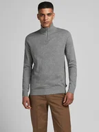 Swetry męskie - Jack & Jones Sweter w kolorze szarym - miniaturka - grafika 1
