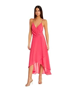 Sukienki - Morgan damska sukienka cienka ramiączka MI długa koszula REUILLY różowa średnia T44, Cukierki, 42 - grafika 1