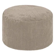 Pufy i podnóżki - Pufa Sit&Style Velvet beżowa śr. 45 cm - miniaturka - grafika 1