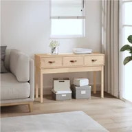 Konsole i sekretarzyki - Stolik konsolowy, 114x40x75 cm, lite drewno sosnowe Lumarko! - miniaturka - grafika 1