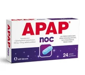 Przeziębienie i grypa - US Pharmacia Apap Noc 500mg 24 szt. - miniaturka - grafika 1