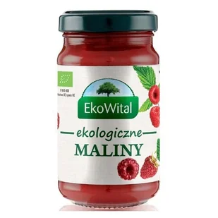 Mus malinowy bez dodatku cukru BIO 250 g EkoWital - Koncentraty warzywne, przeciery - miniaturka - grafika 1