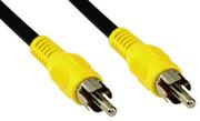 Kable - Intos Kabel Intos RCA Cinch RCA Cinch 0.5 Czarny Żółty 89937B - miniaturka - grafika 1